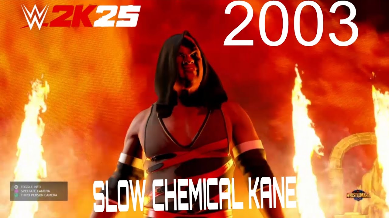 Slow chemical kane entrance wwe 2k25 