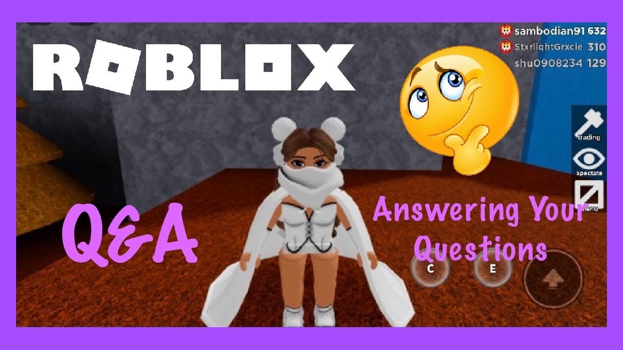 Q&A Time | Answering Your Questions With Voice 😁 | Roblox