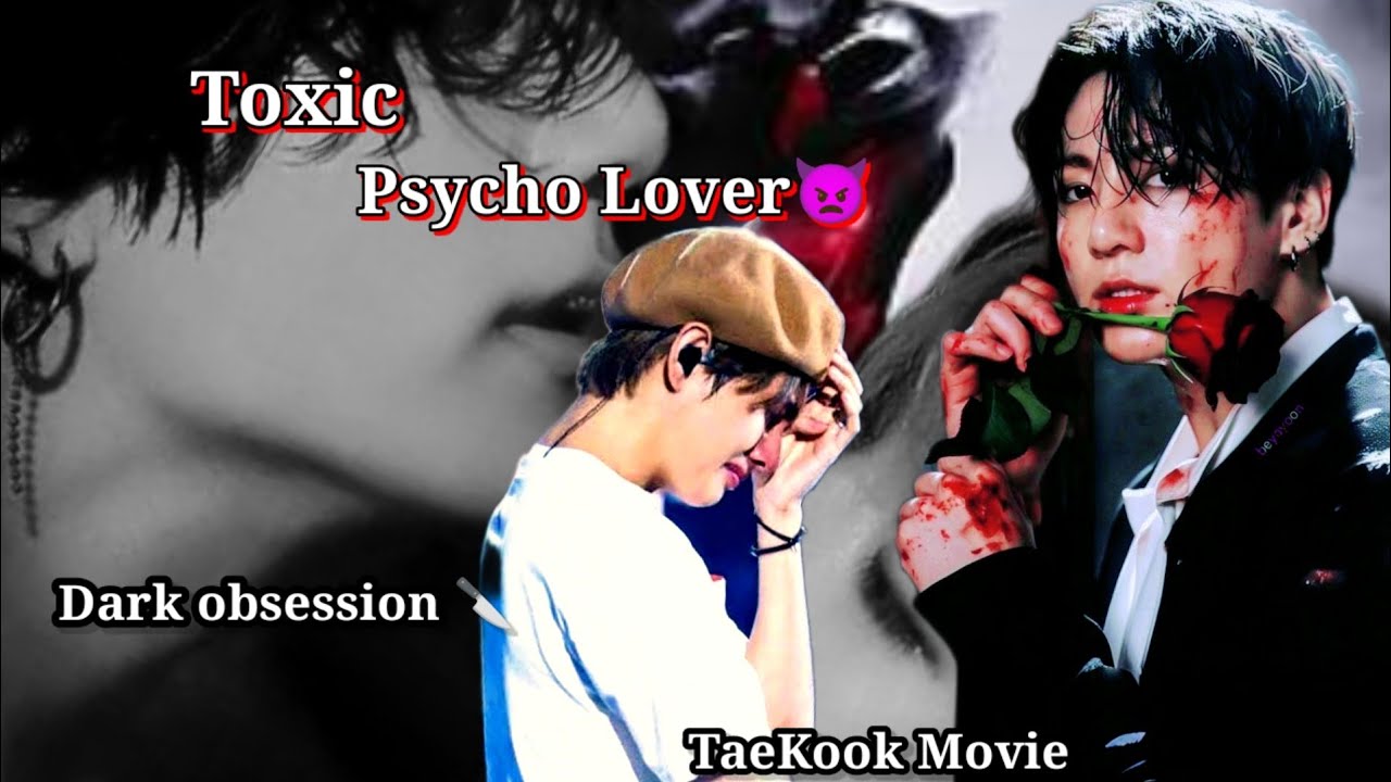 Toxic Psycho Lover 😈 ||TaeKook Dark Obsession 🔪 || ONESHOT movie 🎥/ hindi dubbing #taekookffoneshot 