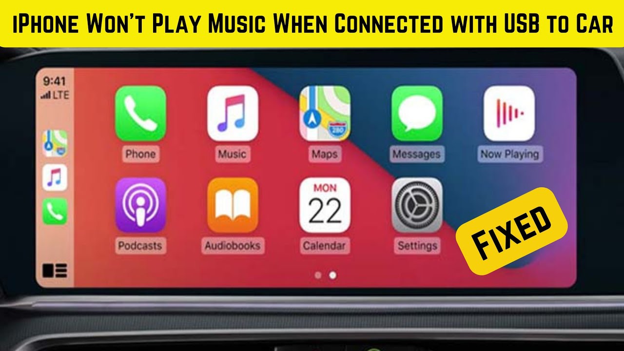 iPhone Won''t Play Music When Connected With USB To Car Fix - iPhone USB Not Working On Car (Solved)