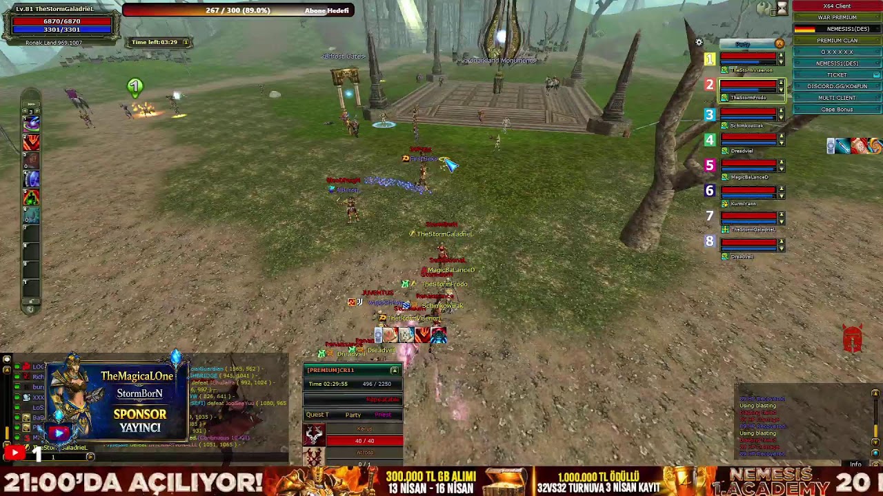 #KO4FUN 🏆  TheMagicaLOne / Mage PK 🔥NEMESIS 🔥 #Knight Online PVP #Canlı Yayın