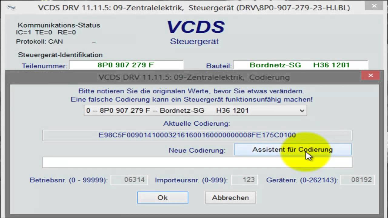 [VW Golf 5 / Audi A3 8P] US-Blinker codieren