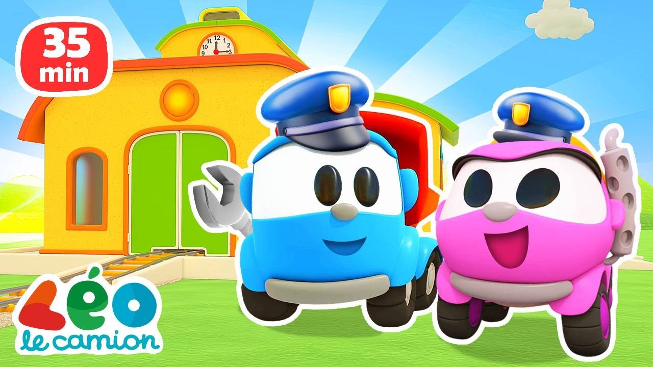 De nouvelles aventures de Léo le camion et les voitures👍Compilation de dessins animés pour enfants