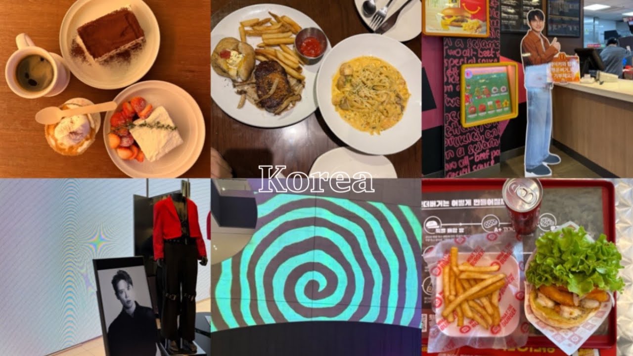 🇰🇷 한국 휴가 브이로그 | 뮤지컬 비틀쥬스, 김준수 팝업, 케리아 왓더버거, 페이커 행운버거, 더스크블루, 아웃백 등
