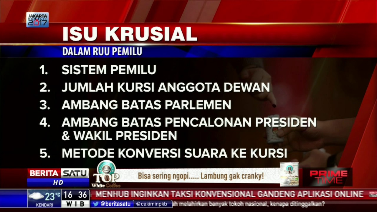 Beberapa Isu Krusial Dalam Pembahasan RUU Pemilu
