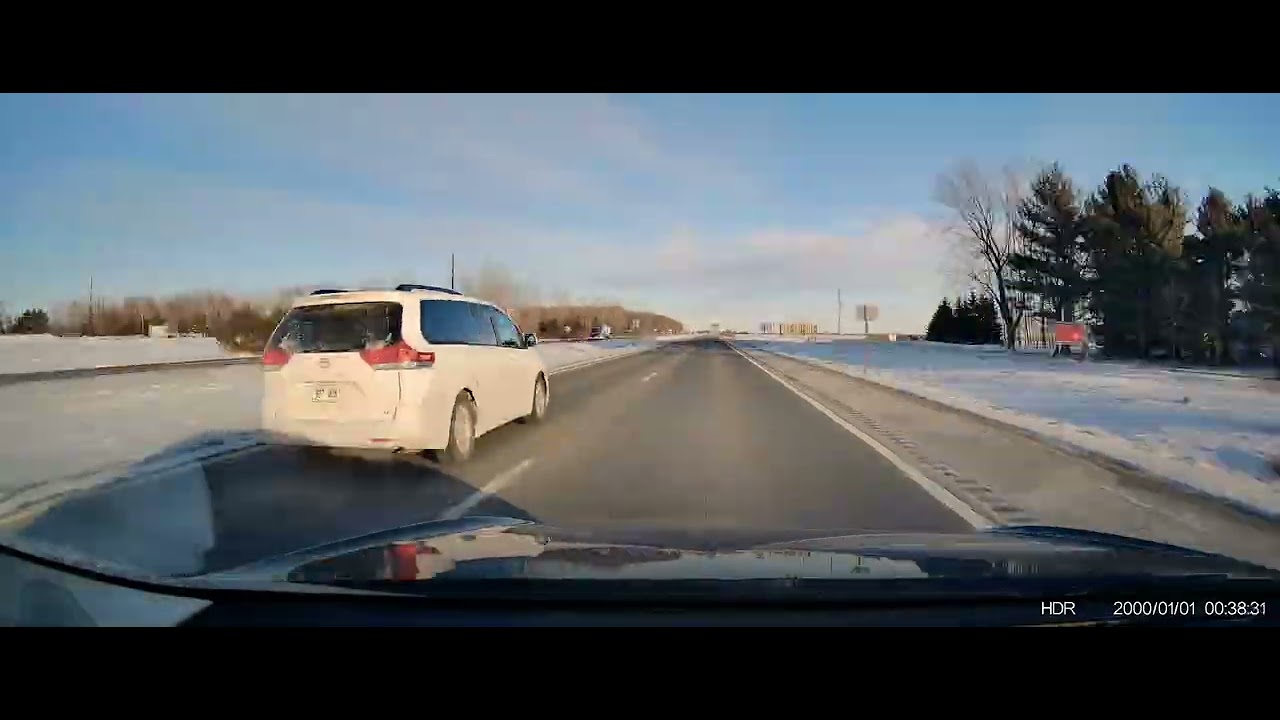 Beautiful Drive from Eau Claire to Abbotsford Wisconsin on January 19.  Temps: -2°F