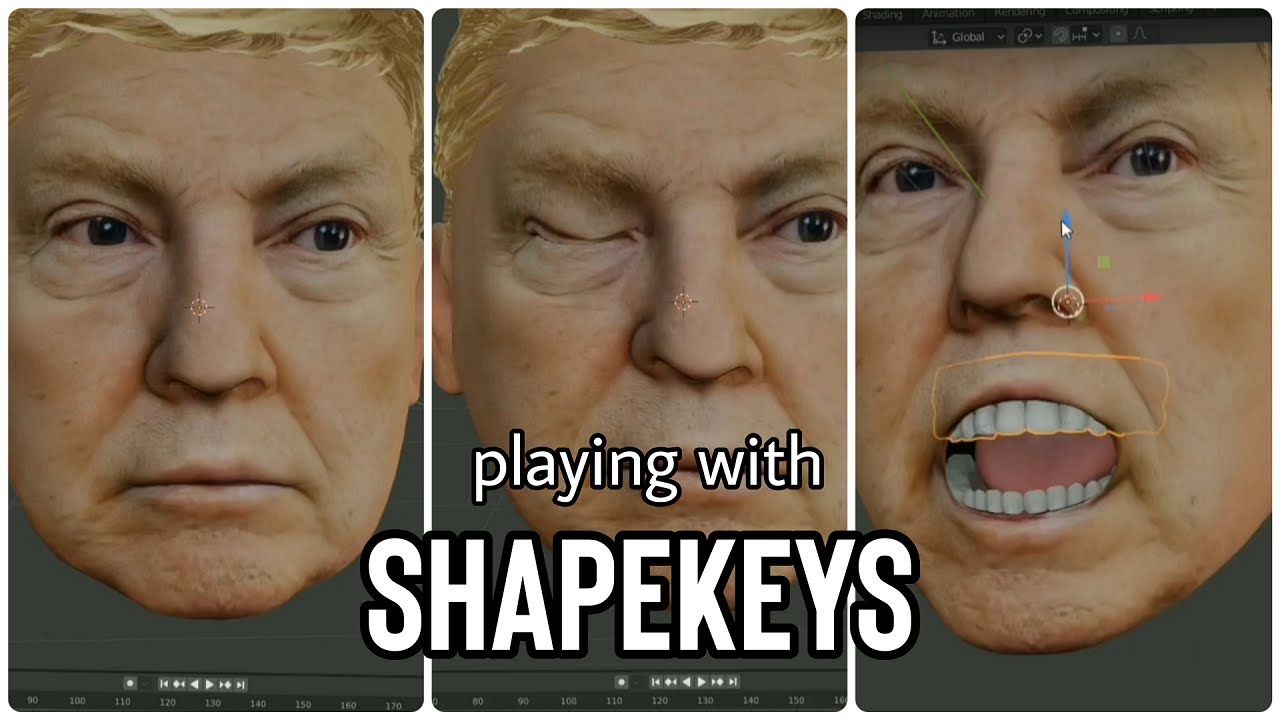 How to create Shapekeys for facial expressions using Blender | SparkAR | Irfan Lesnar