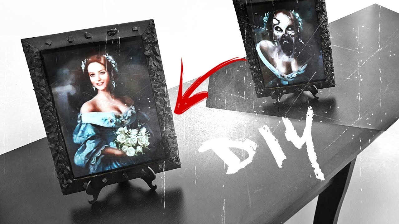 DIY.: PORTA RETRATO VIVO FANTASMA - DECORAÇÃO DE HALLOWEEN