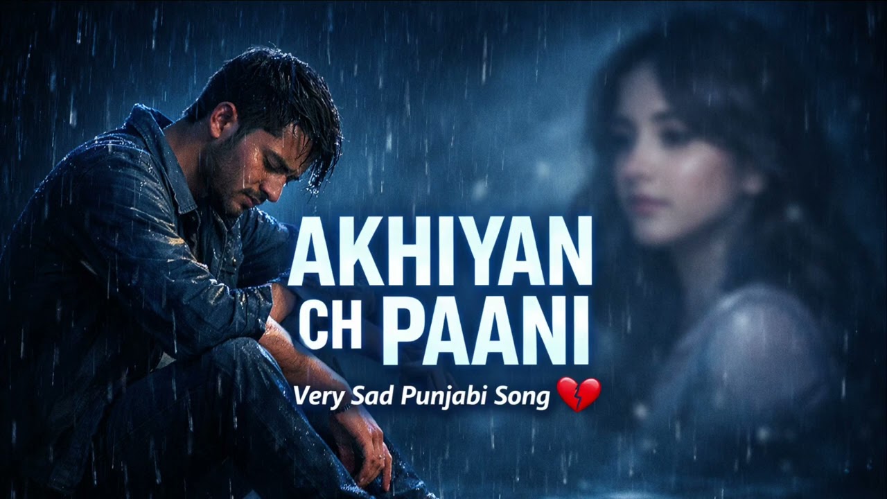 Akhiyan Ch Paani 💔 Very Sad Punjabi Song | Emotional Love Song | Gani AI Music
