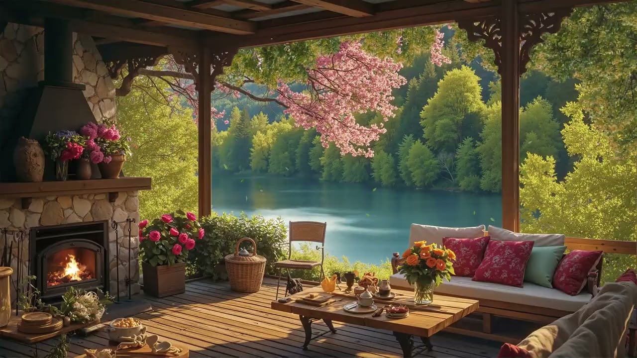 Elegant Spring Jazz Cafe ☕ Smooth Background Music for Relaxing Moments