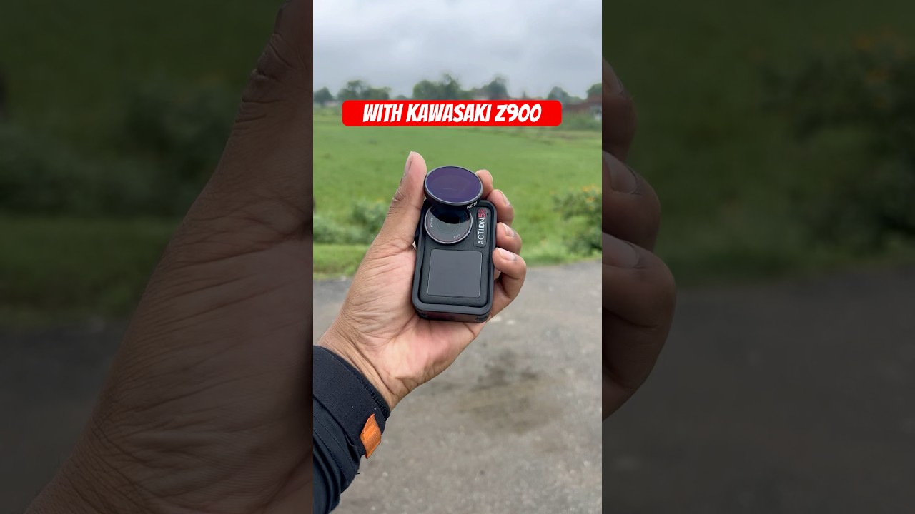 Dji Osmo Action 5 Pro With Kawasaki Z900 - Nd Filter 16 