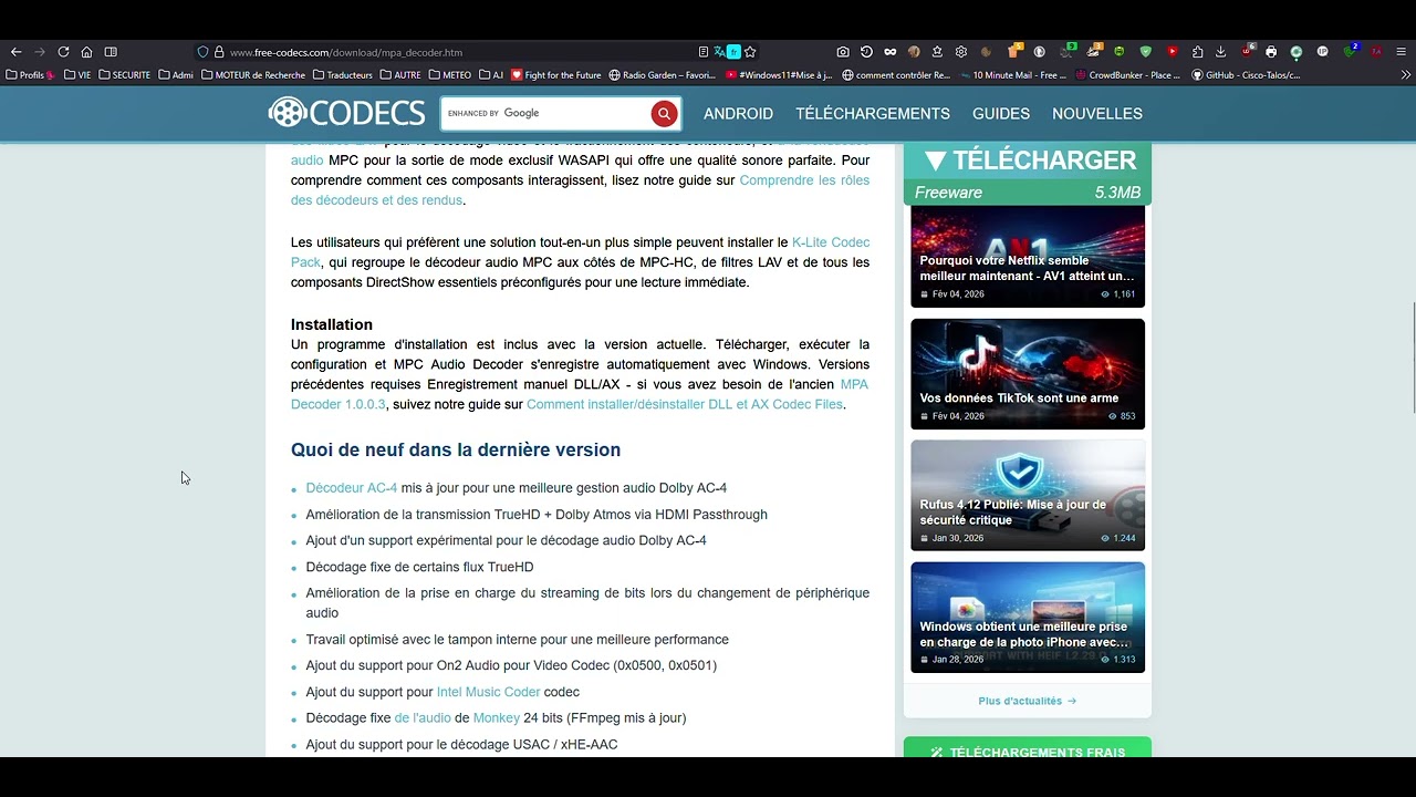 #Windows7#Windows11#MPC Audio Decoder v 1.8.9.78