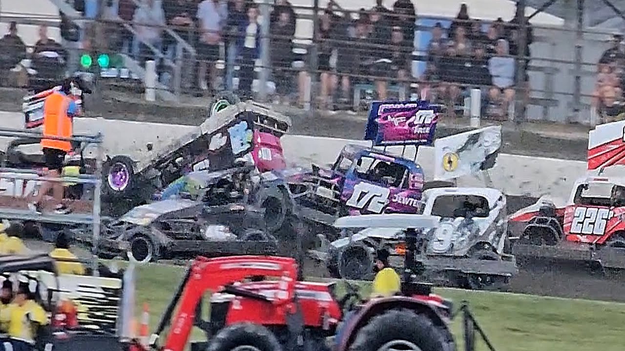 Stratford Speedway - New Zealand Stockcars 2024 Finals - 13/1/24