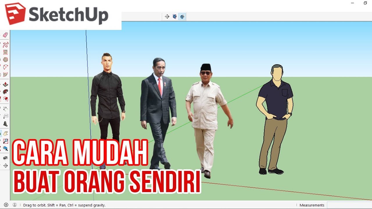 Cara Membuat Model Orang Sendiri di Sketchup