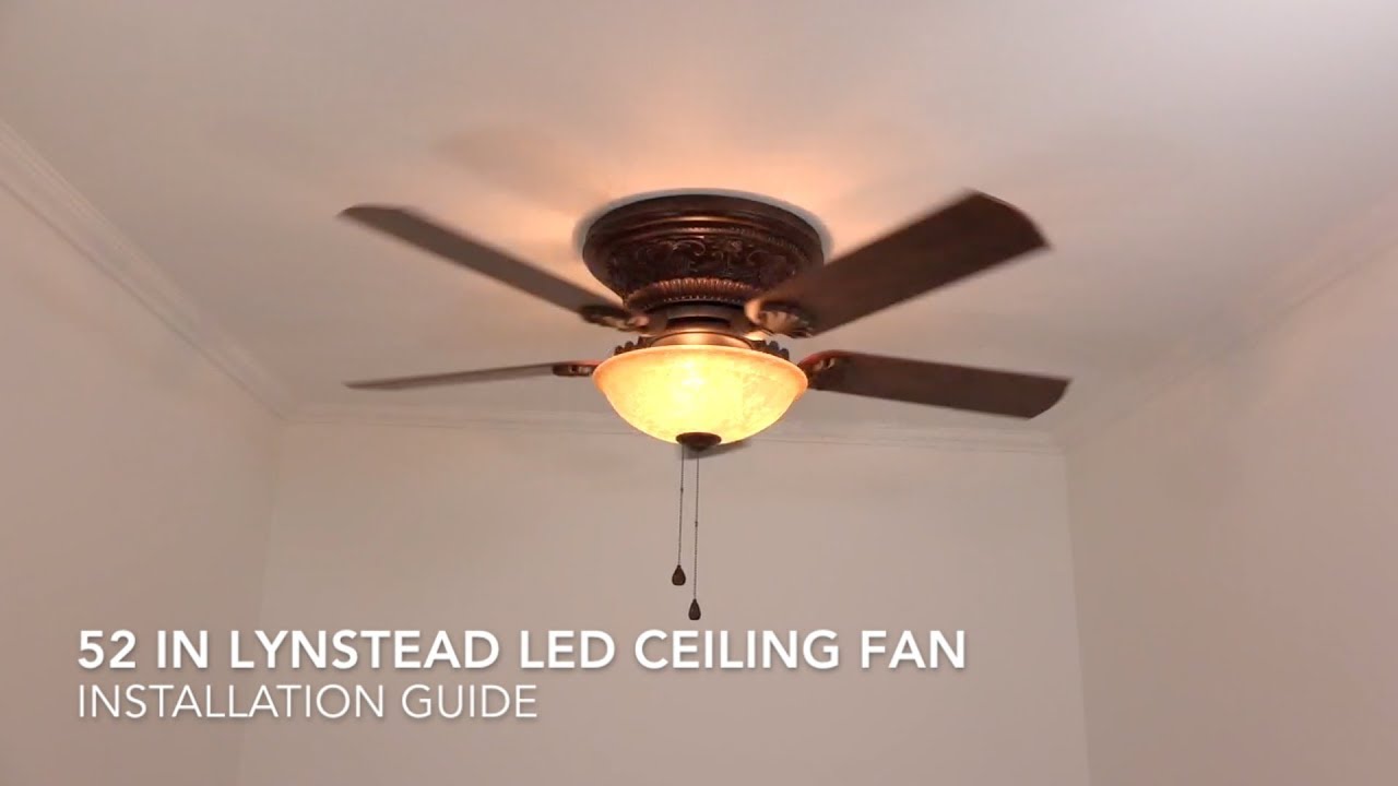 Harbor Breeze Lynstead LED Ceiling Fan Installation Guide