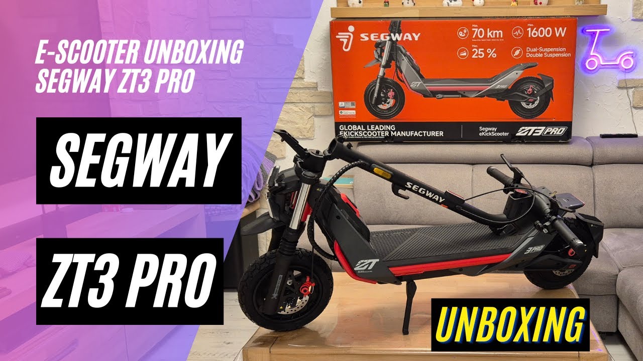 🛴 Segway Ninebot ZT3 PRO 🎁 Unboxing und Probefahrt (48V; 12,75Ah; 500W)