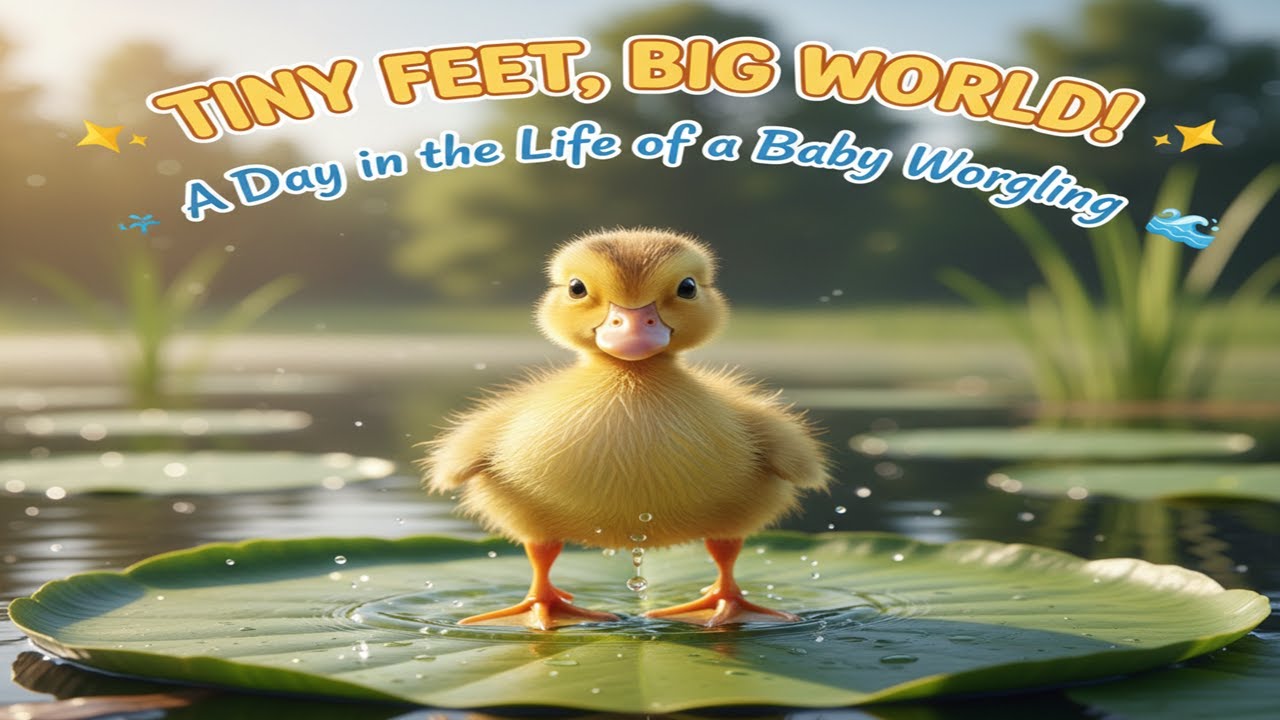 🐣 КРОШЕЧНЫЕ НОЖКИ, БОЛЬШОЙ МИР! Один день из жизни маленького утёнка ✨🌊