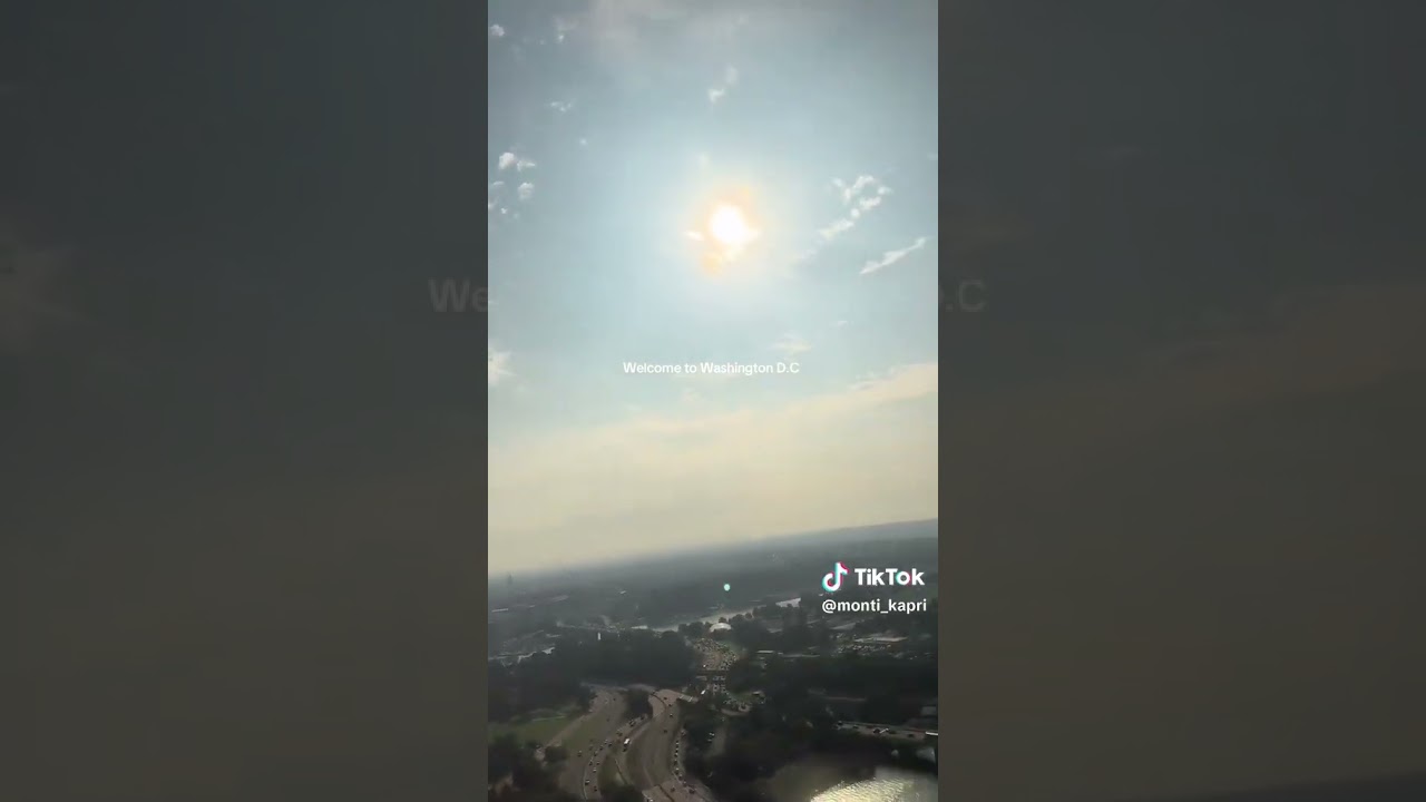 Flying into Washington DC ✈️ Arrival at Dulles (TikTok Clip)