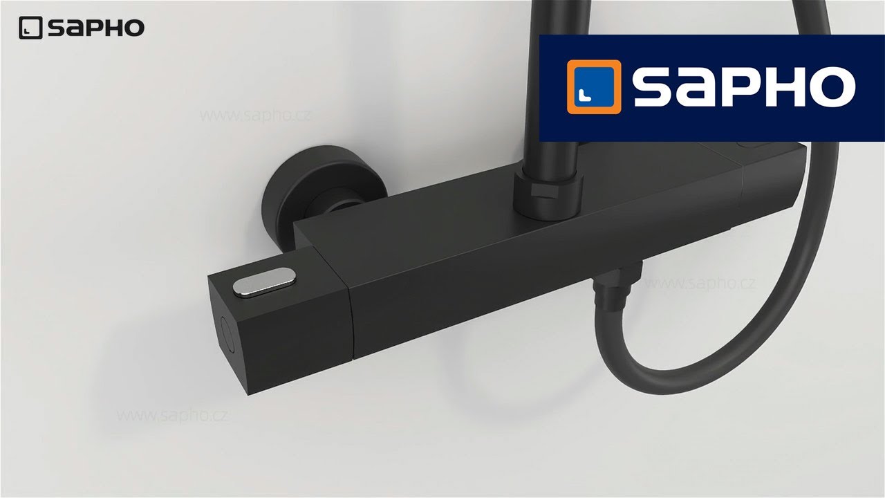 SAPHO - Teleskopický sprchový sloup DARK (KJ639)