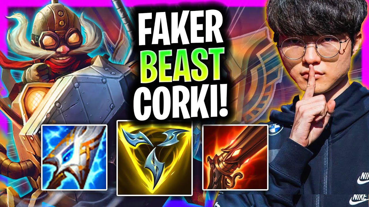 FAKER IS A BEAST WITH CORKI! | T1 Faker Plays Corki Mid vs Aurora!  Season 2025