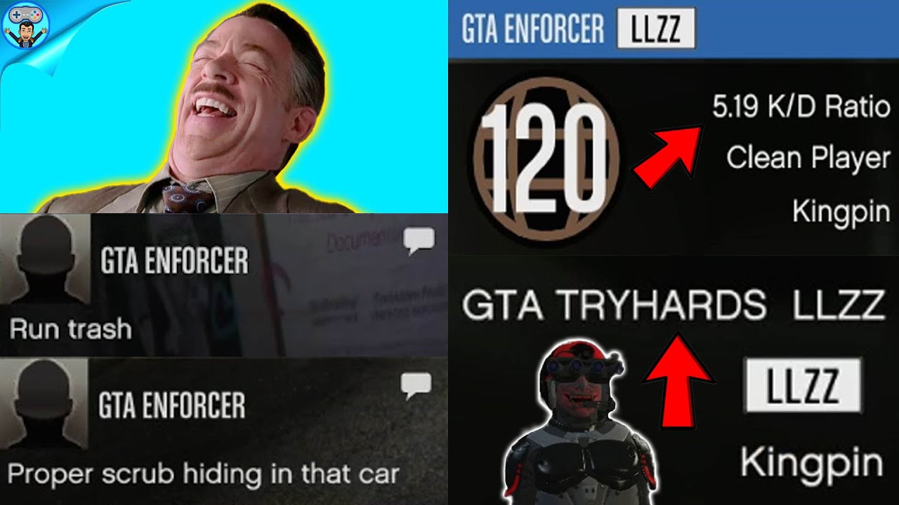 Tryhard gets very salty after I interrupt his griefing session on GTA Online