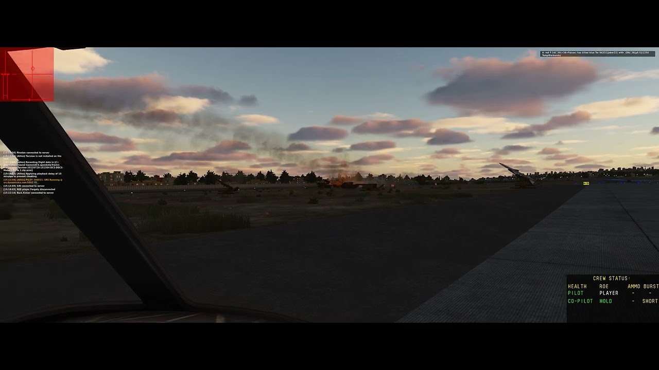 DCS World DDCS server,SAM site in action