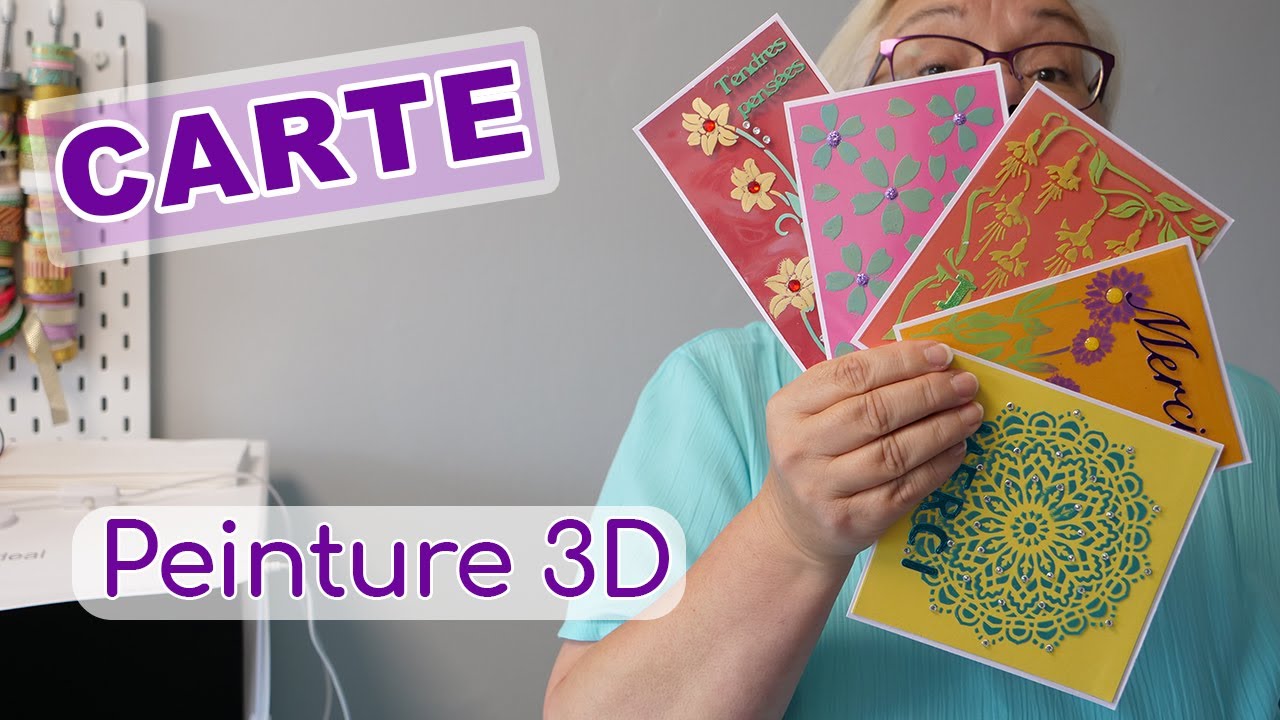 TUTO CARTE : Utiliser de la peinture 3D | Scrapitude