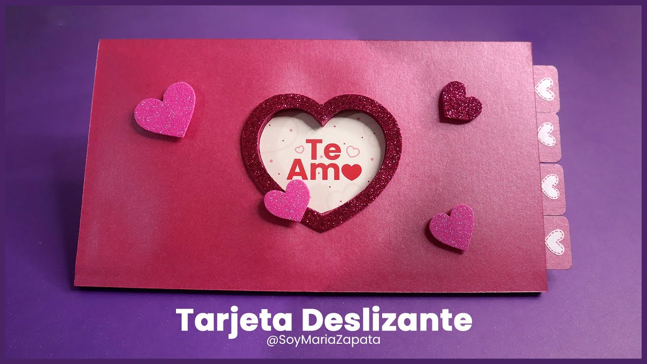 Cómo hacer una Tarjeta Sorpresa Deslizante ♥ Soy Maria Zapata