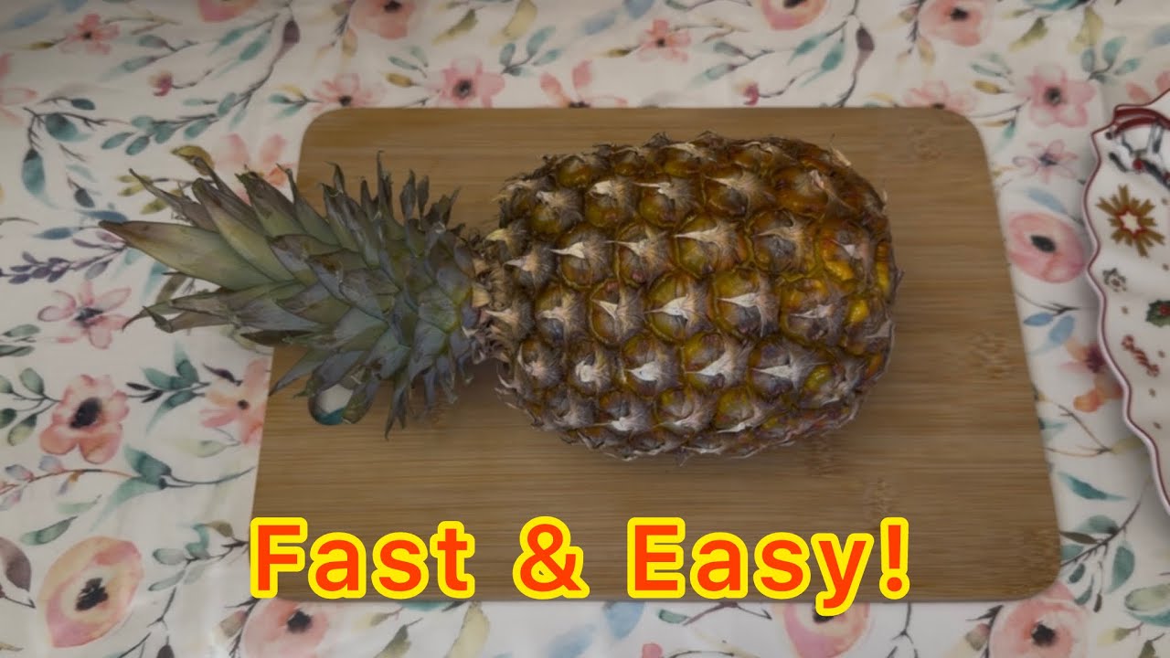 How to Cut a Pineapple: 2 Easy & Fast Methods 🍍
