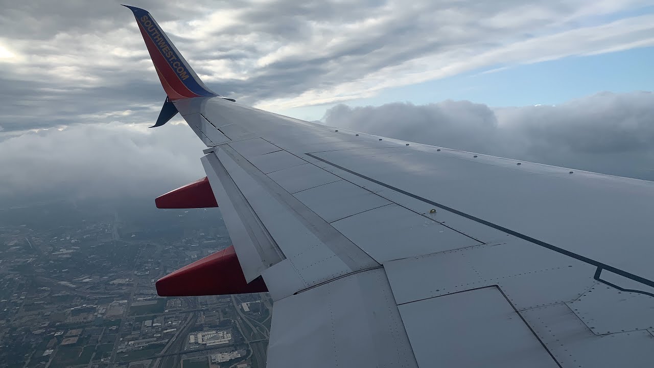 (4K) Southwest 737-800 Afternoon Landing In St. Louis Lambert Int’l
