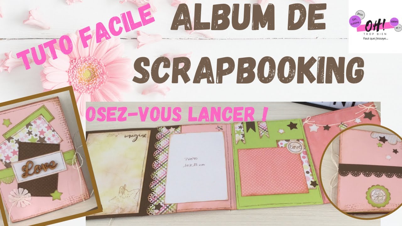 TUTO #53 // MINI ALBUM SCRAPBOOKING (facile à réaliser)