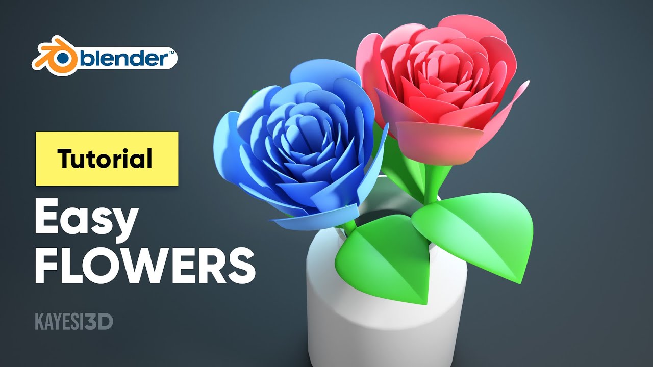 How to create flowers in Blender | Tutorial