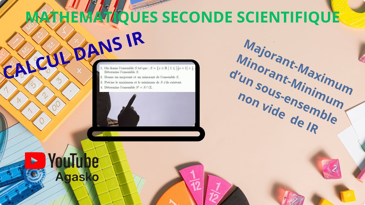 Déterminer le majorant, le maximum , le minorant, le minimum d'un sous ensemble non vide de IR .