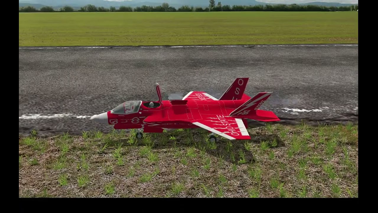 紅の　F-35  ライトニング　ラジコン 飛行機 ちゃんねる のライブ 配信  