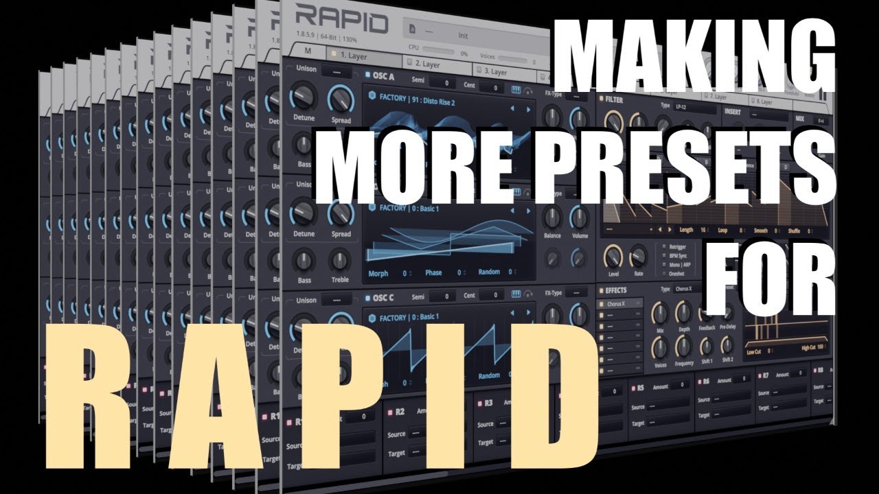 More preset design with Rapid (experimenting with arpeggiator)