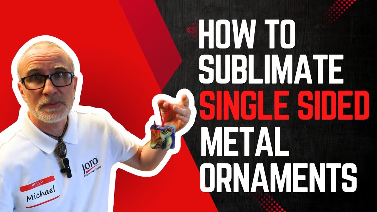 How to Sublimate Single Sided Metal Ornaments