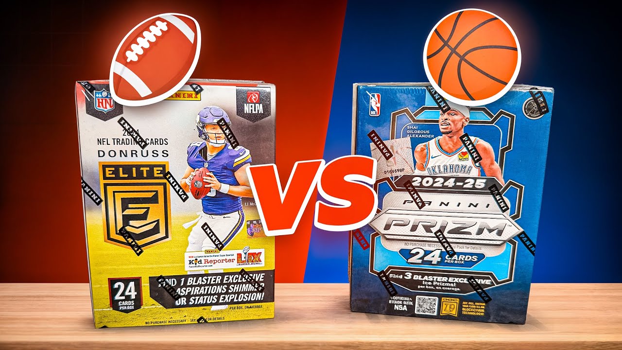 NFL vs. NBA Blasters - Which Is Better? - (Panini Prizm vs. Donruss Elite)