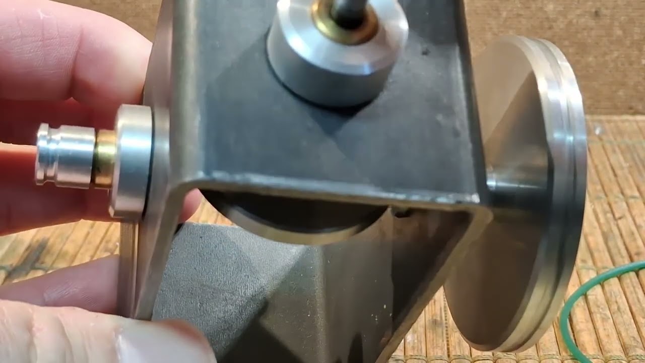 Wilesco D5 mit Winkelfriktionsgetriebe
