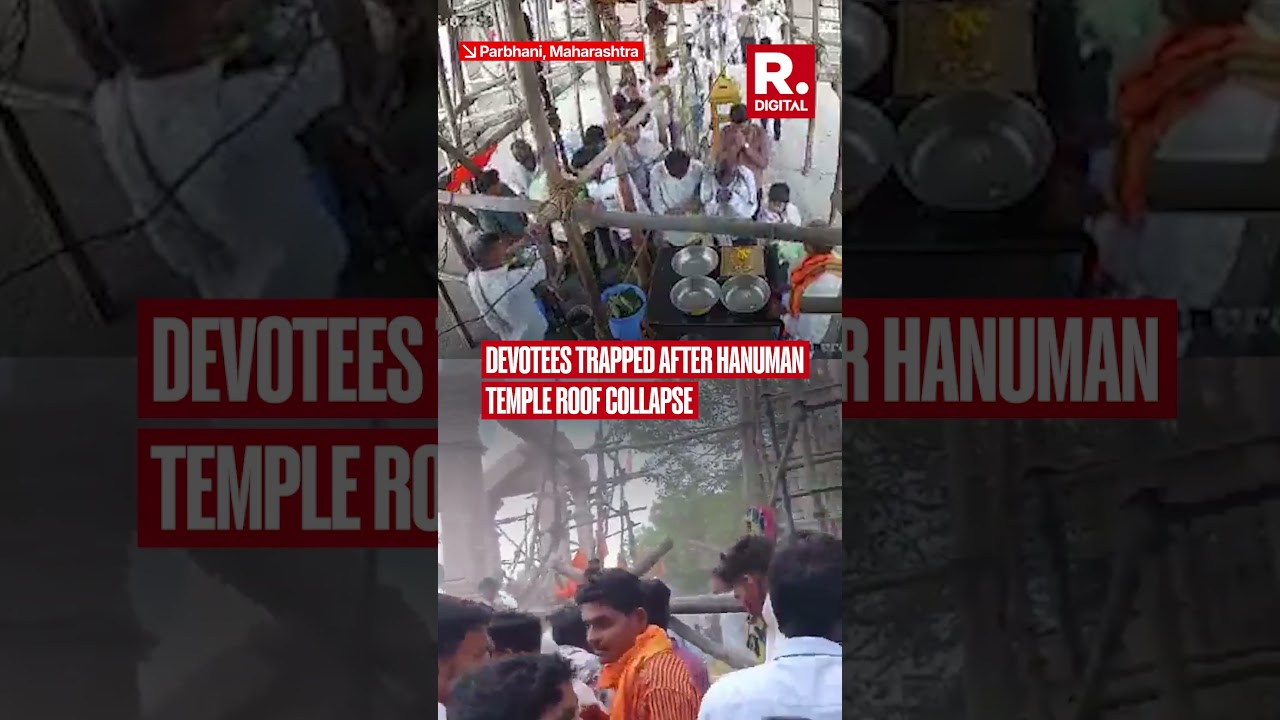 Devotees Trapped After Hanuman Temple Roof Collapse in Maharashtra
