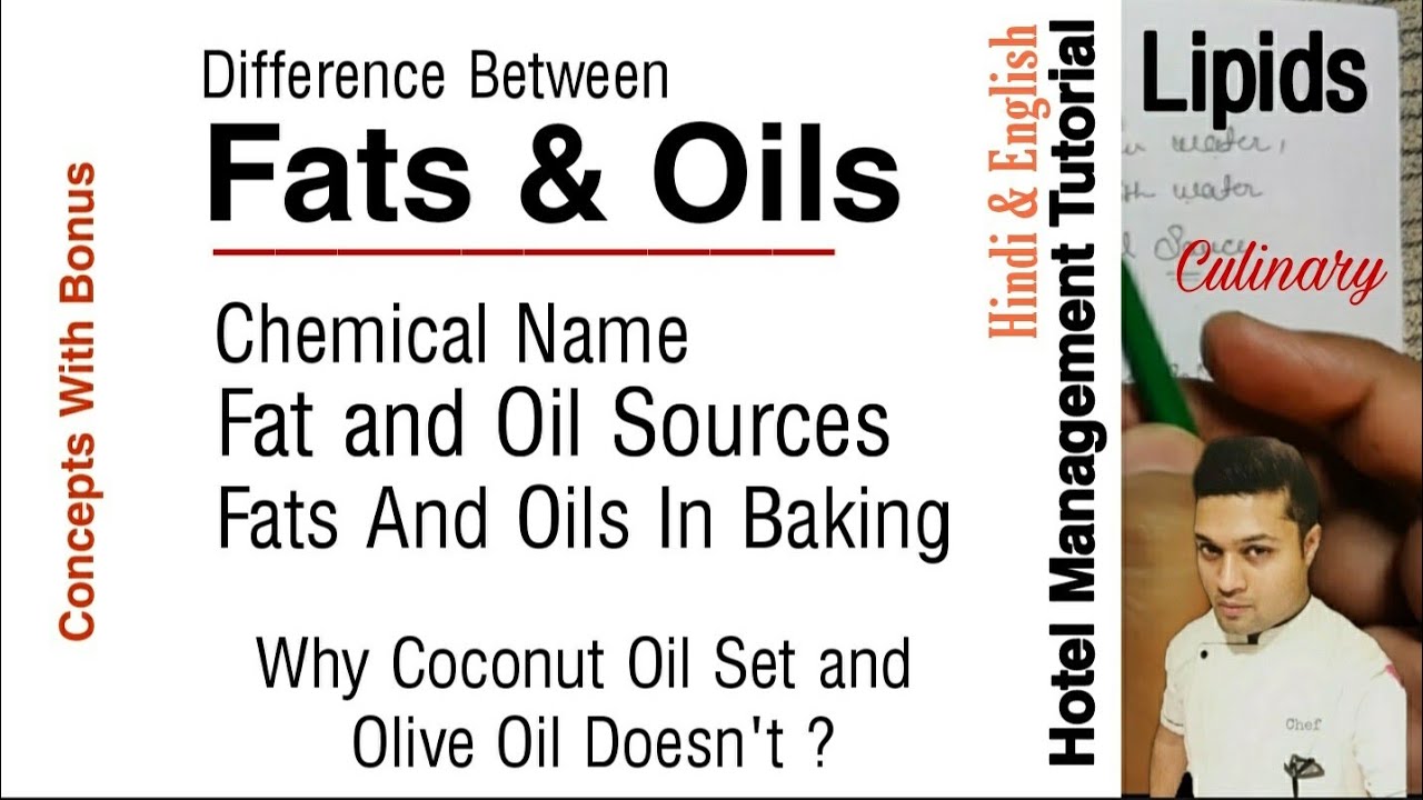 Fats & Oils (Lipids) In Detail | Hotel Management Tutorial | Concepts with Bonus | Culinary