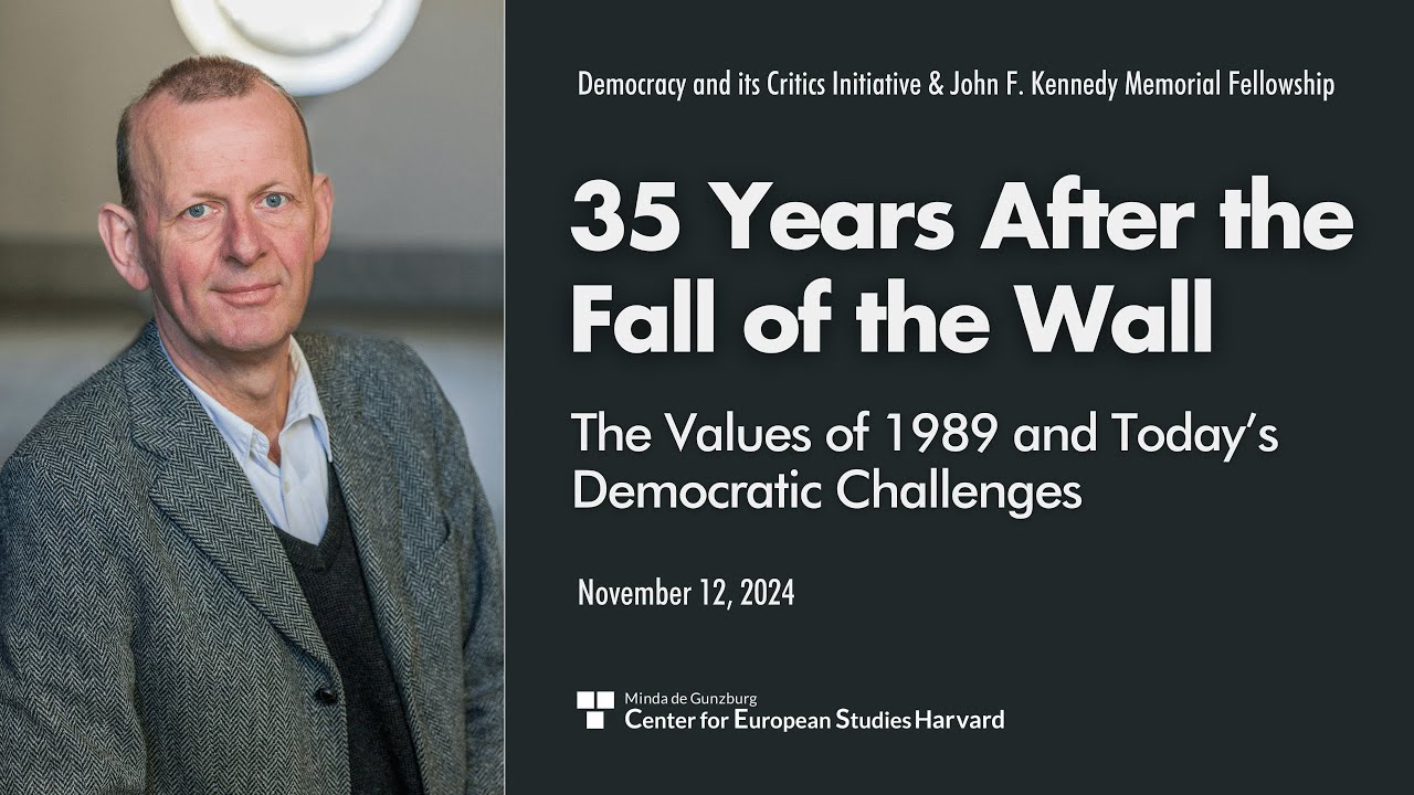 35 Years After the Fall of the Wall – The Values of 1989 and Today's Democratic Challenges