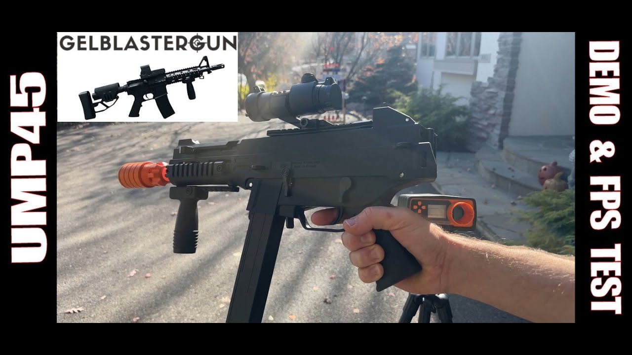 UMP 45 Gel Ball Blaster from Gelblastergun.com - Rebuilt & Added New Tip