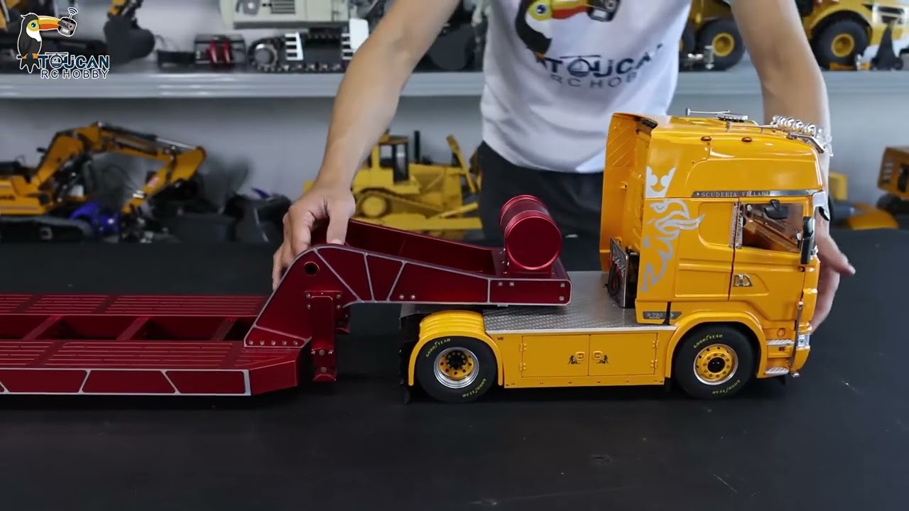 New received Heavy Duty Chassis Trailer RC 1/14 Scale Tractor Size: 106*21*20cm
