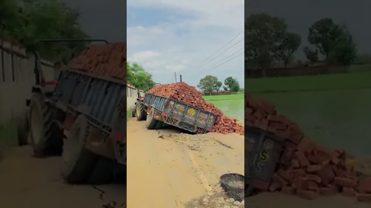 tractor fas gaya road damge 💪☝