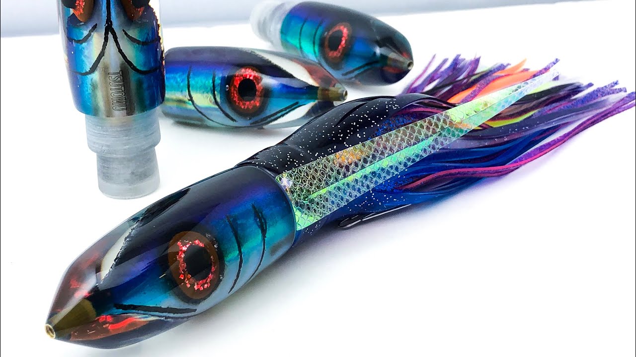 Ahi lures - Three skirt Video - Ahi Fishing - Marlin Fishing - Yellowfin Tuna fishing  - wahoo
