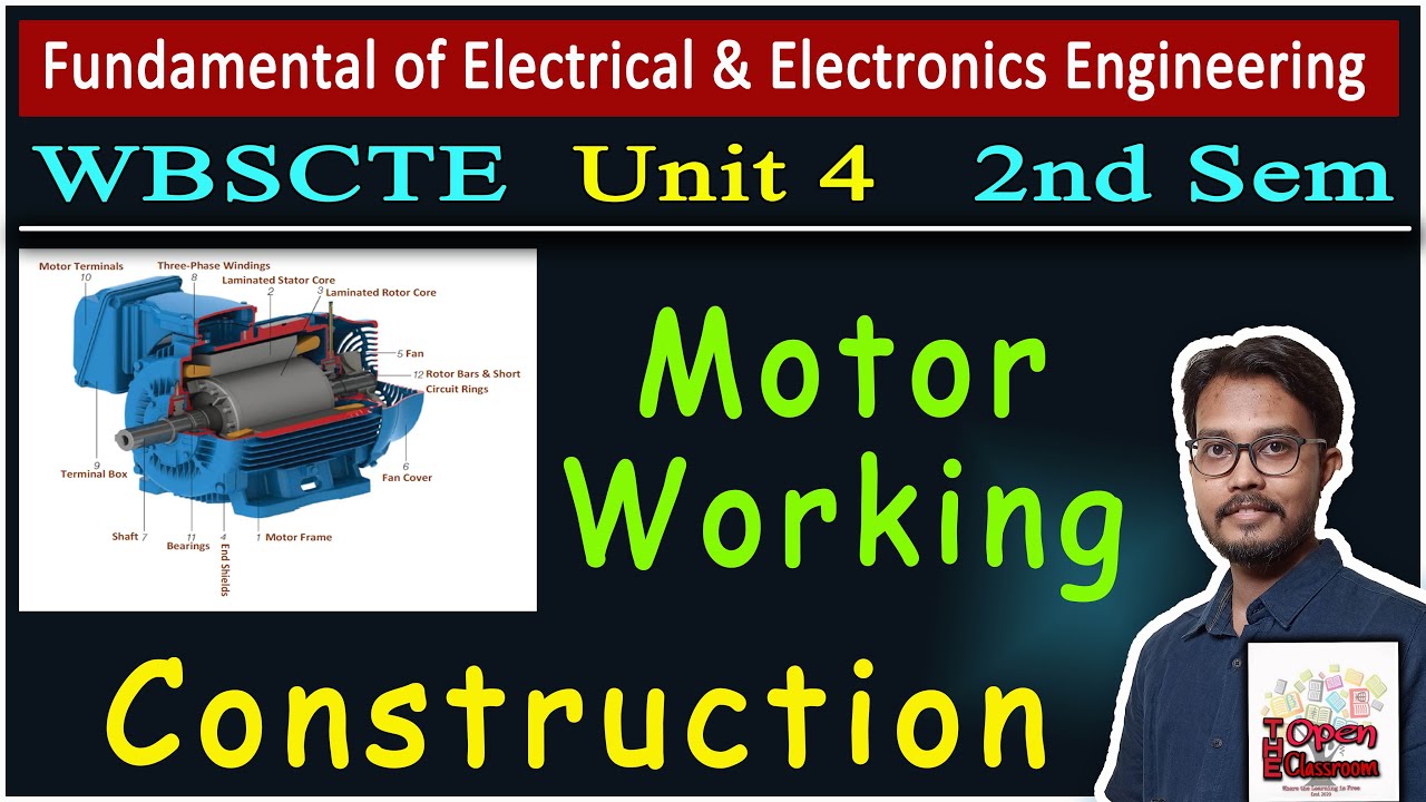 What is DC Motor | DC Motor Working Principle | DC Motor Construction | The Open Classroom | Diploma