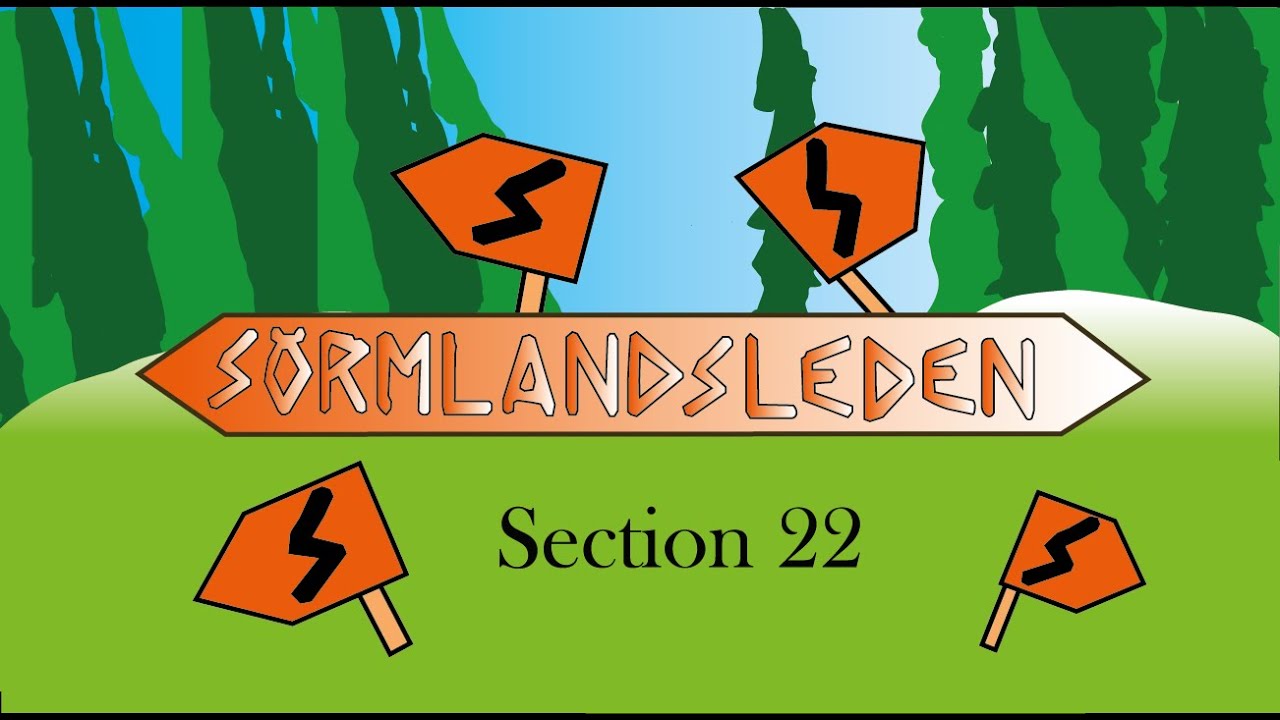 Sörmlandsleden section 22. From Hagtorp, road 53 to Hälleforsnäs.