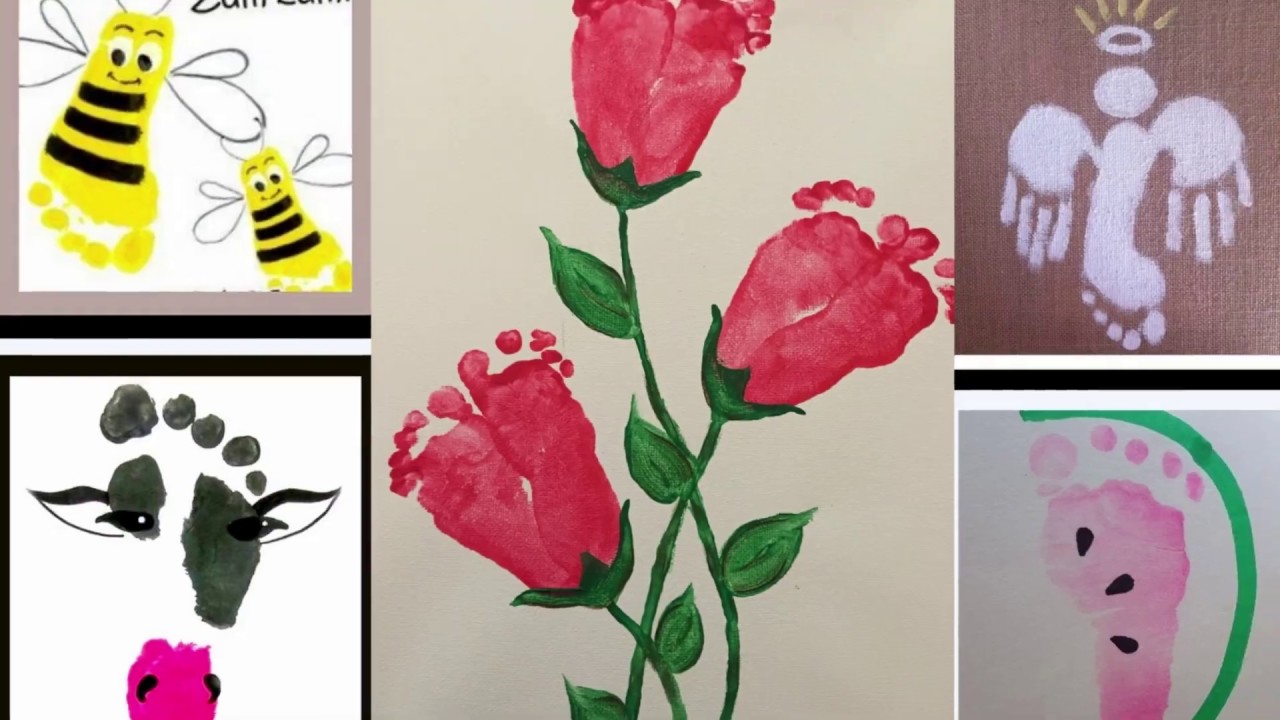 Baby Hand & Footprint Art,Newborn's Gift