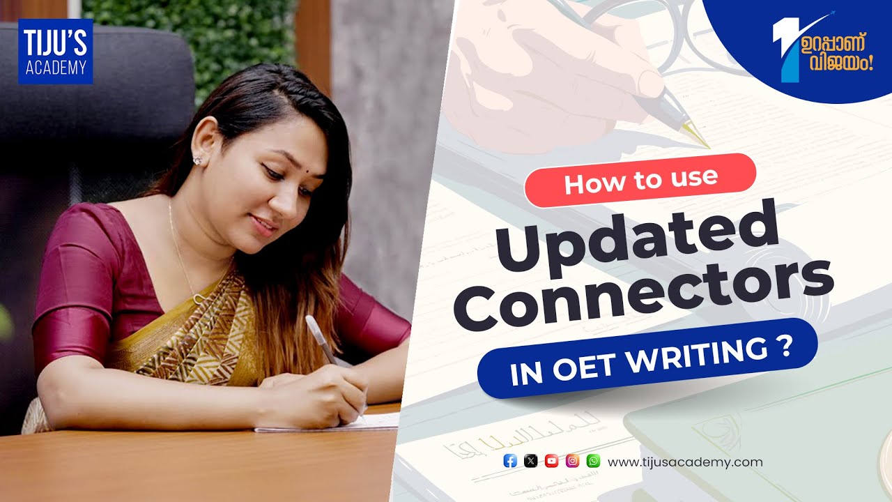 How to use Updated Connectors in OET writing? | Tijus Academy