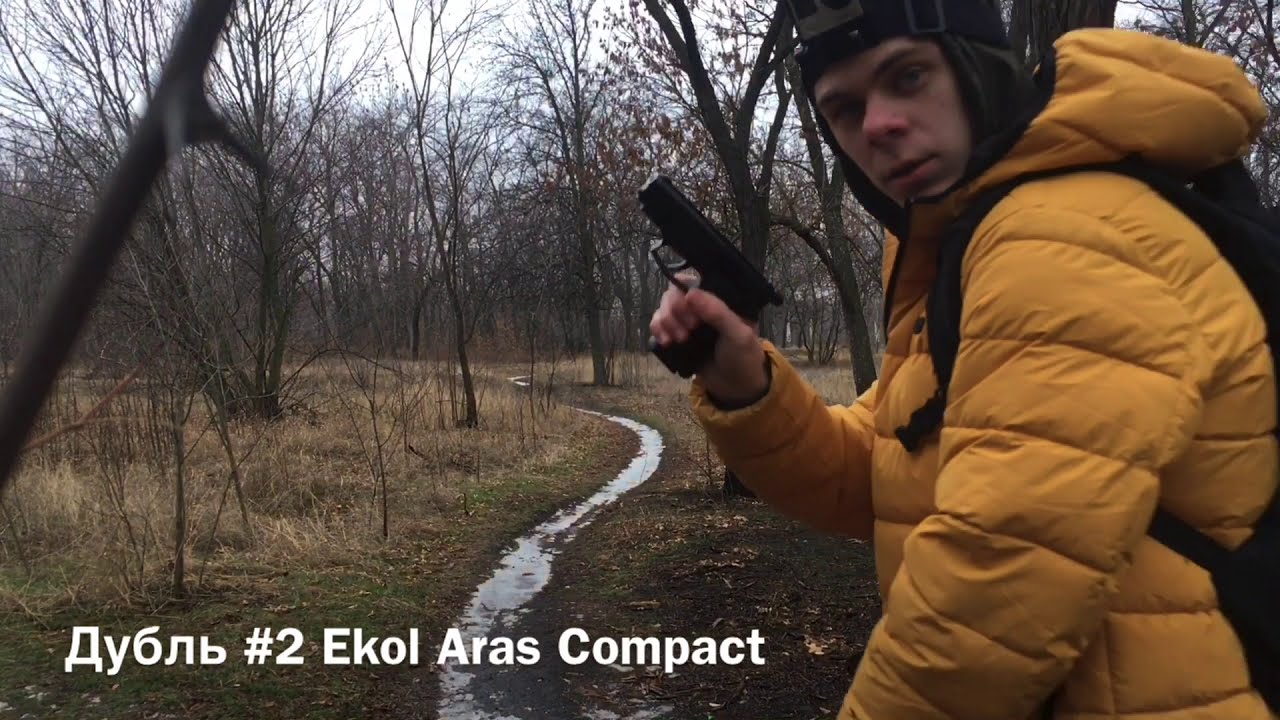 Распаковка, обзор и стрельба Ekol Aras Compact - стартовый пистолет